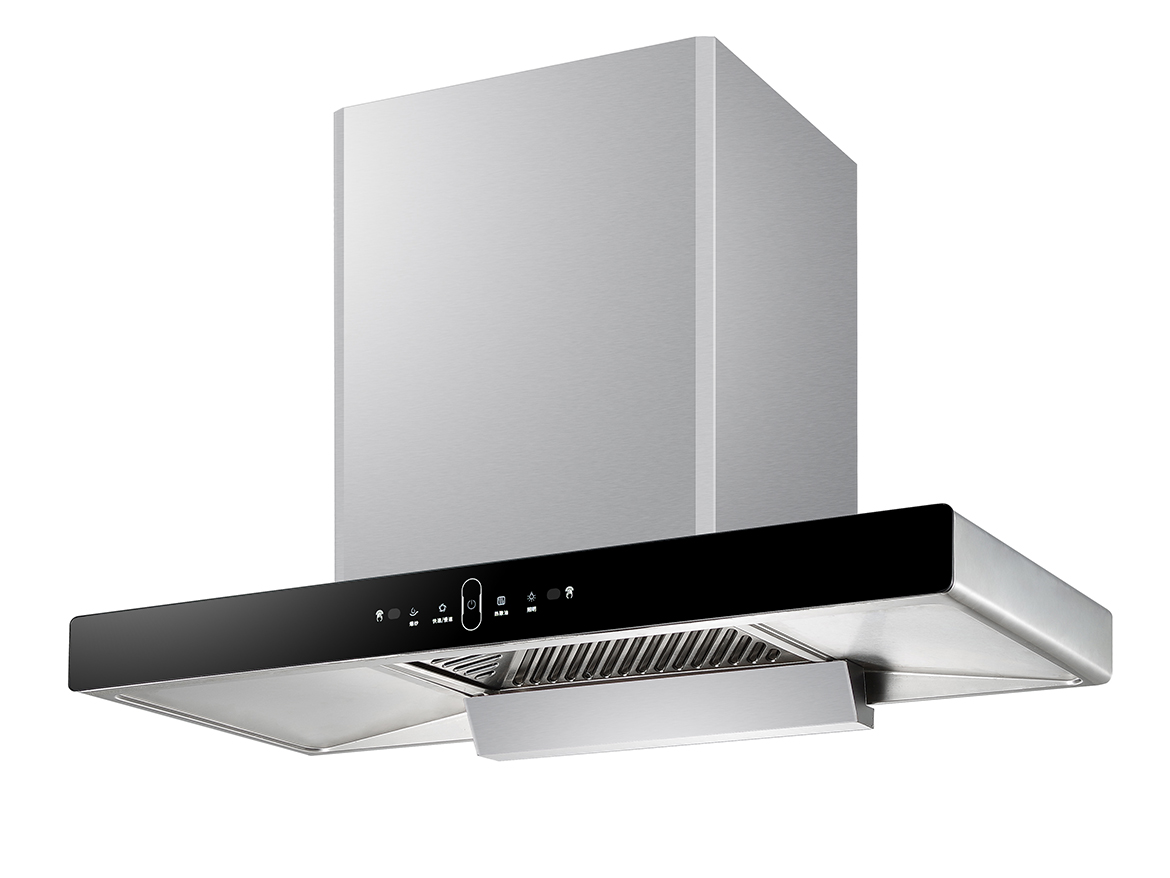 019H12顶吸式不锈钢欧式厨房抽油烟机